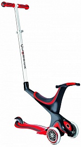 Трехколесный самокат-трансформер Globber My Free Seat 5 в 1 со светящимися колесами, цвет красный (Globber, NTGB 455-102)